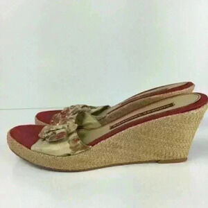 Chinese Laundry Wedges Destini Floral espadrilles 90s vintage